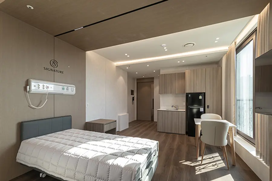 시그니처요양병원 1인실. 시그니처요양병원 제공