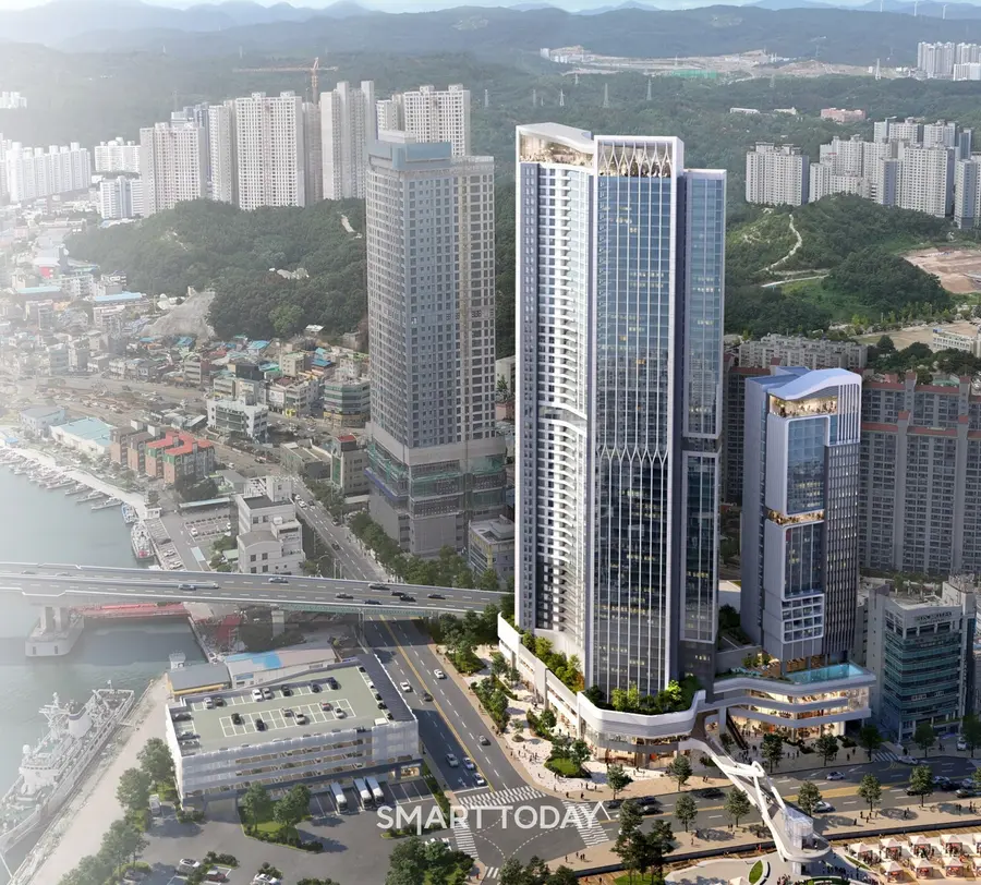 ‘포항 영일대 주차장 부지 도시개발사업’ 조감도 (사진=대우산업개발)