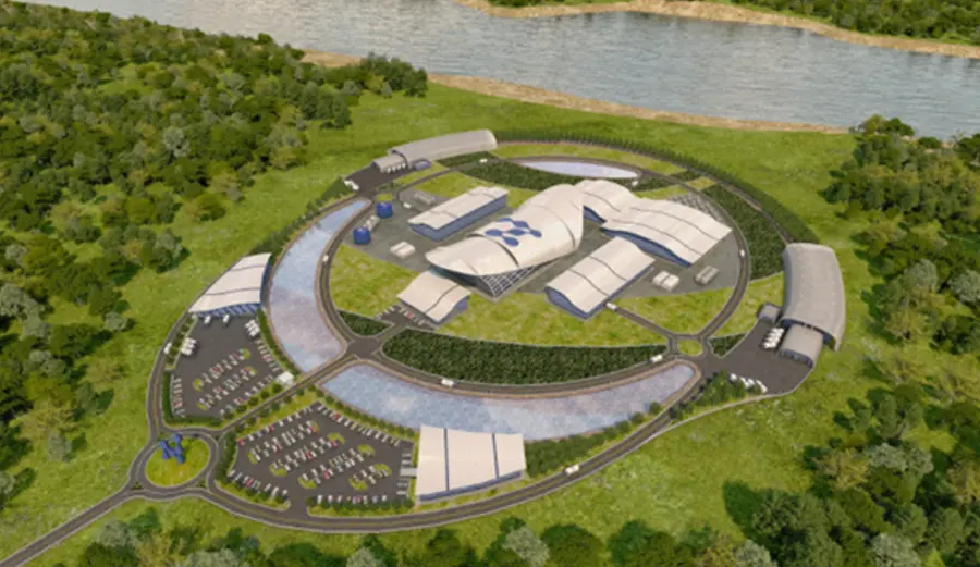 삼성물산과 협력하는 미국 뉴스케일파워의 SMR 조감도. 출처=삼성물산 건설부문