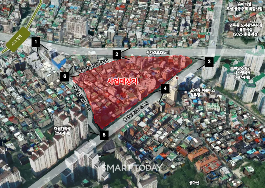 사가정역 인근 도심 공공주택 복합사업 위치도 (출처=서울시)