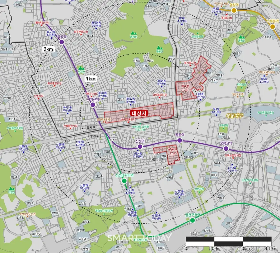 강서 국회대로 인근 도심 공공주택 복합지구 예정지구 위치도. 출처=LH