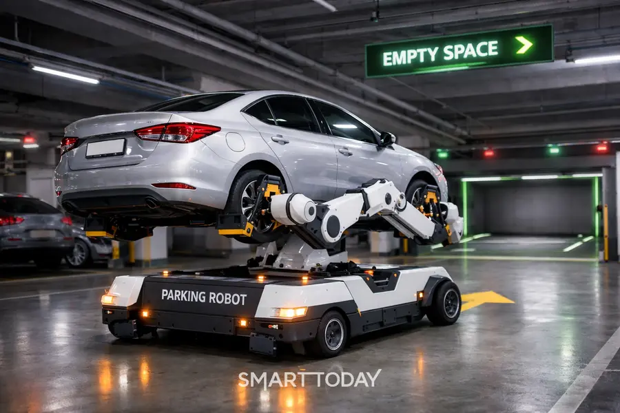 챗 GPR로 만든 주차로봇 이미지