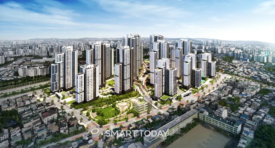 포스코이앤씨 '더샵 신길센트럴시티' 조감도