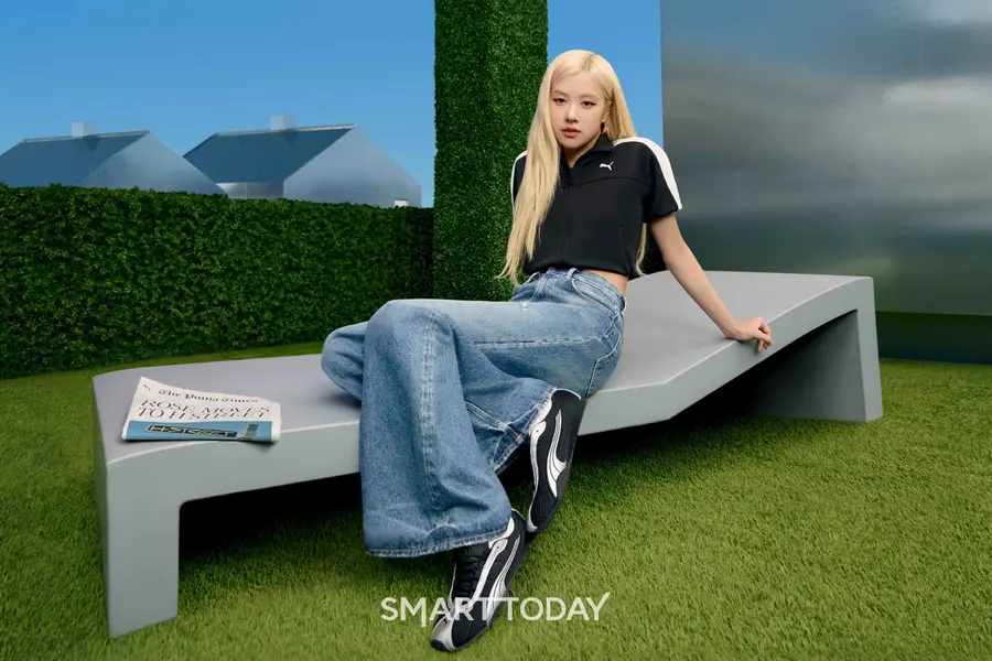 로제가 착용한 푸마 H-Street 스니커즈. (사진제공-푸마코리아)