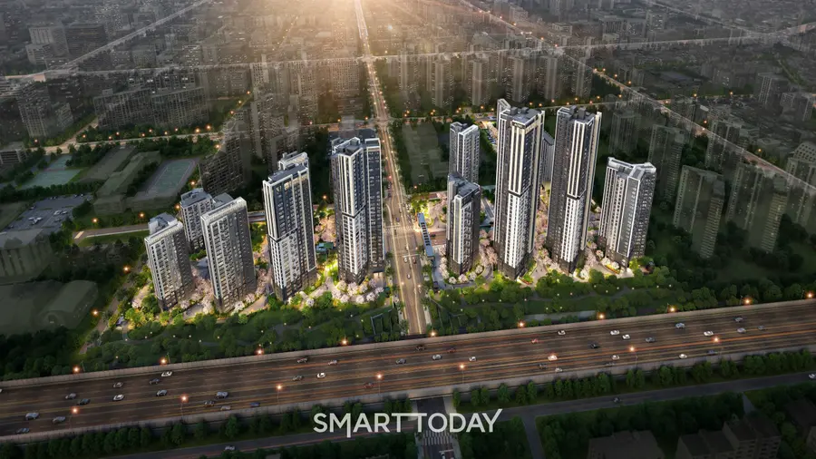 '아크로 드 서초' 단지 조감도 (사진=포스코이앤씨)