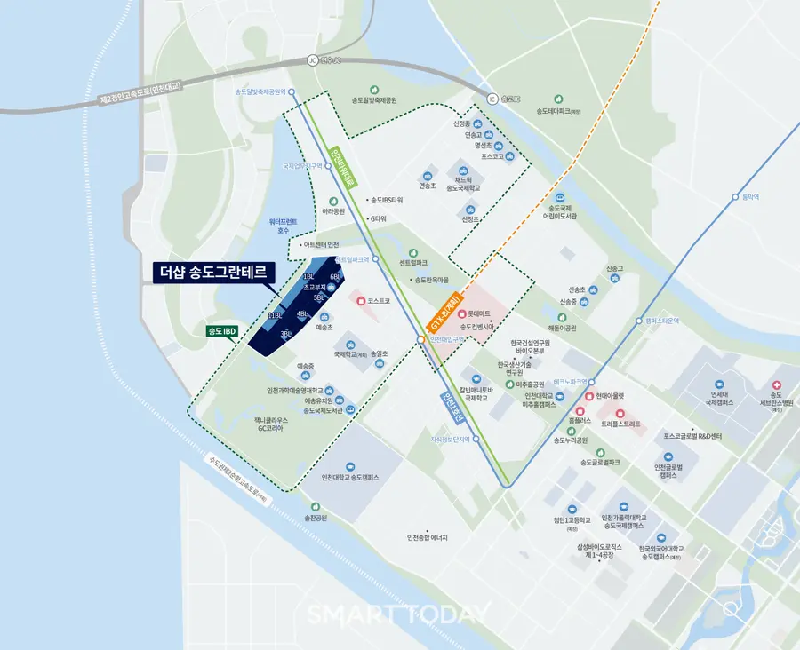 더샵 송도그란테르 위치도 (사진=포스코이앤씨)