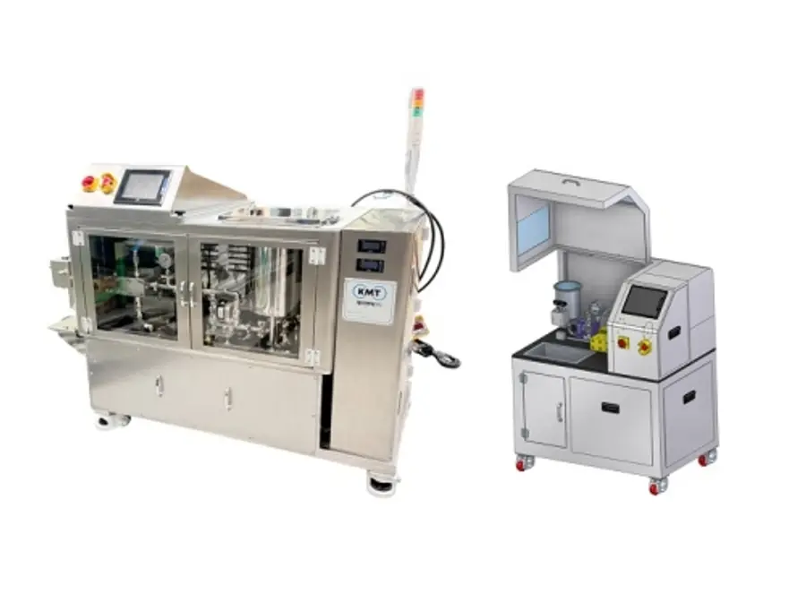 고압분산기 전면(대형(좌), 소형(우)) 