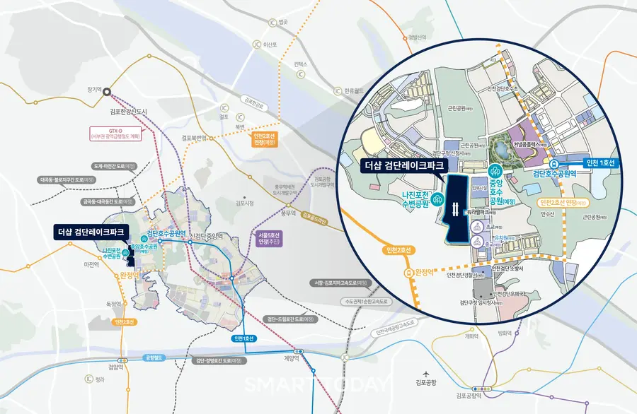  '더샵 검단레이크파크' 위치도 (사진=포스코이앤씨)