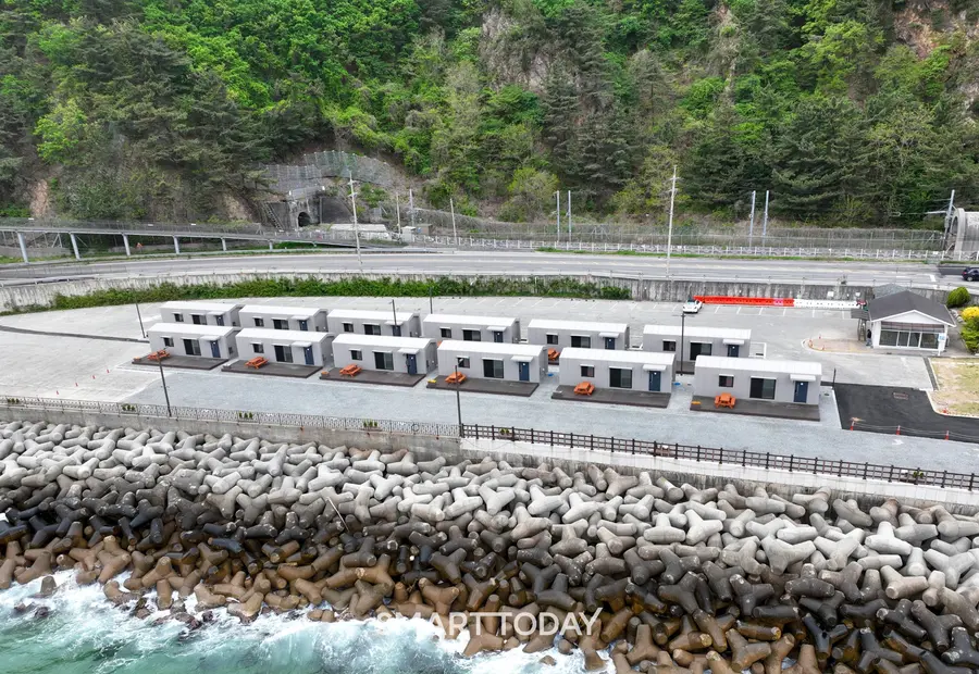 강릉시 강동면에 위치한 남부권 희망하우스 조성 단지 (사진=희망브리지)