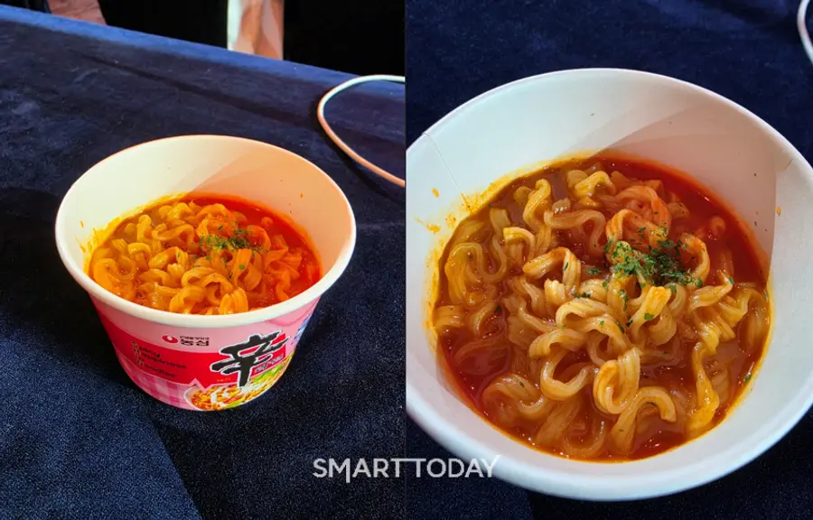 신라면 로제 촬영 사진. (사진=황태규 기자)