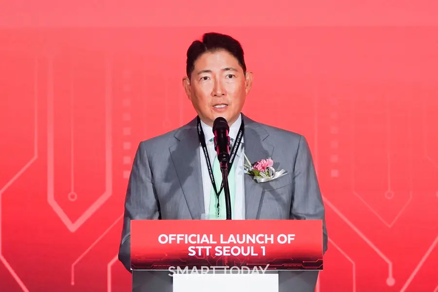 조현준 효성 회장이 ‘STT Seoul 1’ 개관식에 축사를 통해 “데이터센터 사업을 효성의 새로운 성장동력으로 키워, 대한민국을 넘어 글로벌 AI 생태계의 패러다임을 바꾸어 나갈 것”이라고 밝혔다. (사진=효성)