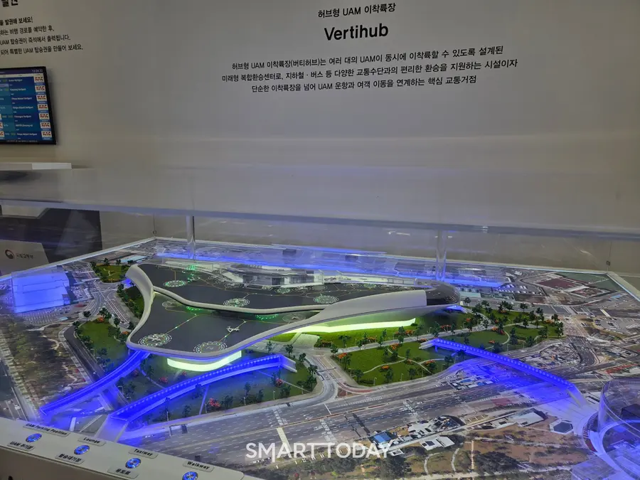허브형 UAM 이착륙장. 사진=박재형 기자