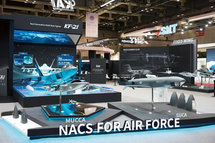ADEX 2025에 전시된 KAI 차세대 공중전투체계(NACS). KAI 제공
