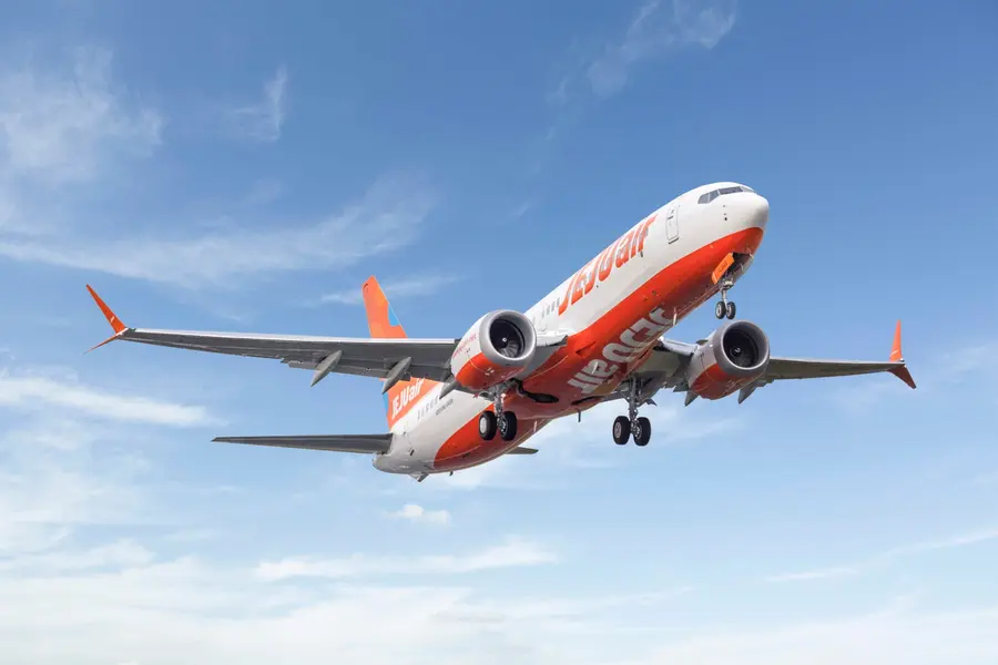 제주항공 B737-8 항공기. 제주항공