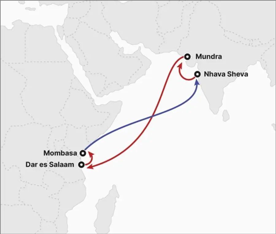 HMM이 9월부터 인도와 동아프리카를 연결하는 컨테이너 서비스 ‘GIA(Gulf - India - East Africa Service)’를 개설한다고 5일 밝혔다. HMM