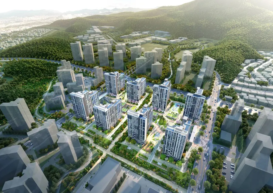 영종하늘도시 A4·A6블록 공동주택 신축공사 조감도. 금호건설 제공