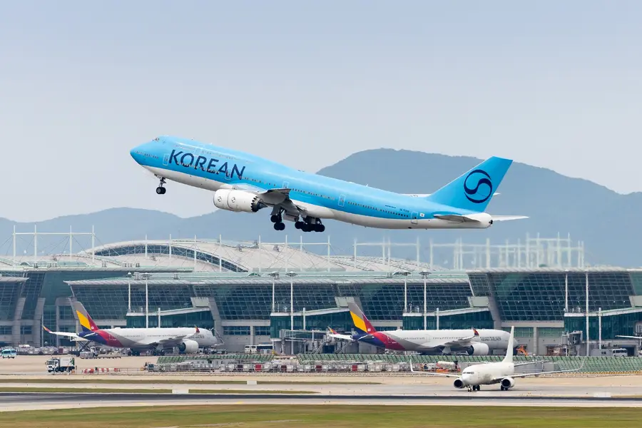 대한항공 B747-8i 항공기. 대한항공