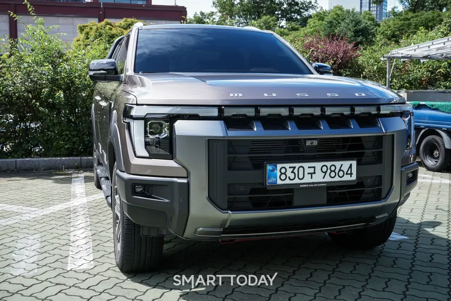 무쏘 롱데크 M9 가솔린 4WD. 사진=강동현 기자