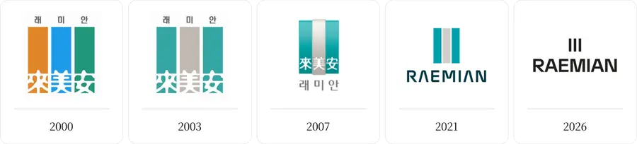 래미안 BI 변화 모습 / 출처=삼성물산 제공