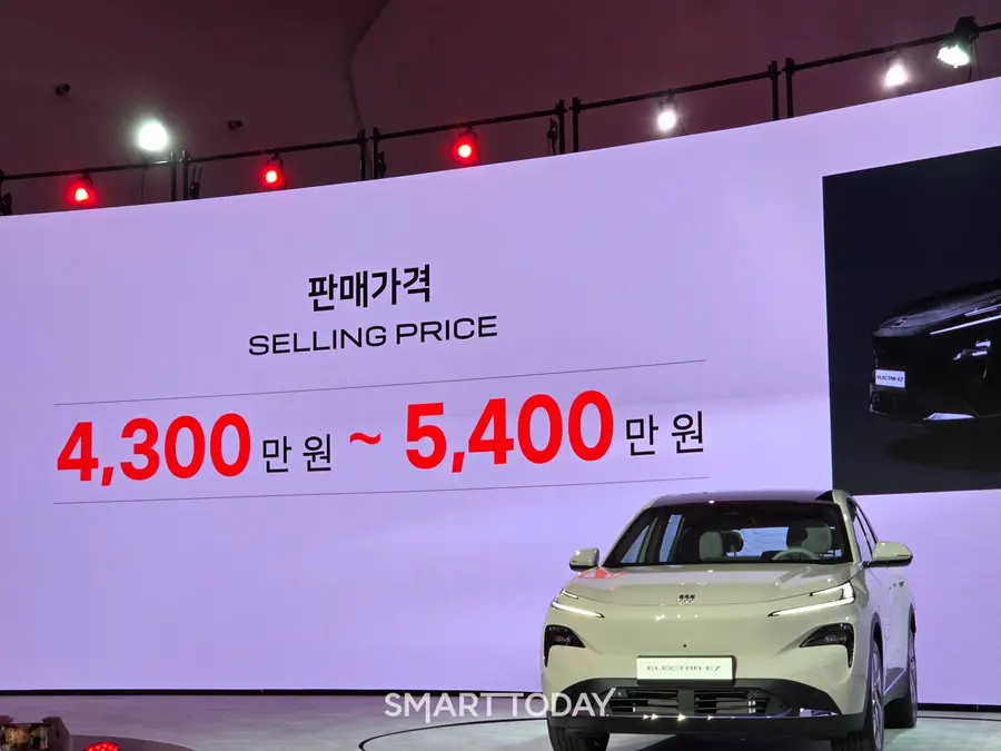 뷰익은 엘렉트라 E7을 총 4개의 트림으로 구성하고 4300만 원대부터 5400만 원대의 가격으로 오는 11월부터 본격 판매에 돌입한다. 사진=박재형 기자