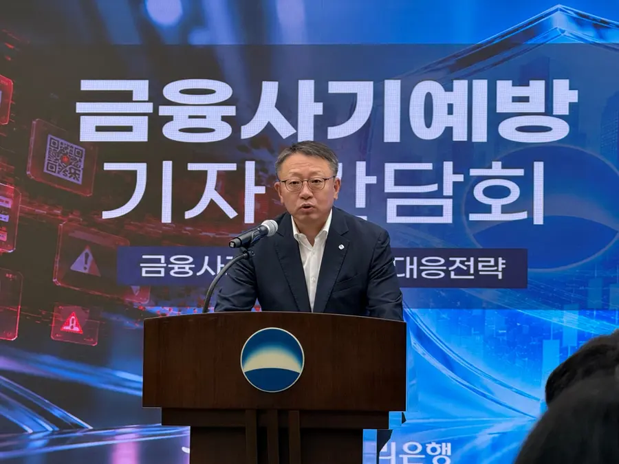 12일 정진완 우리은행 은행장이 인사말을 하고있다. 스마트투데이 최성 기자