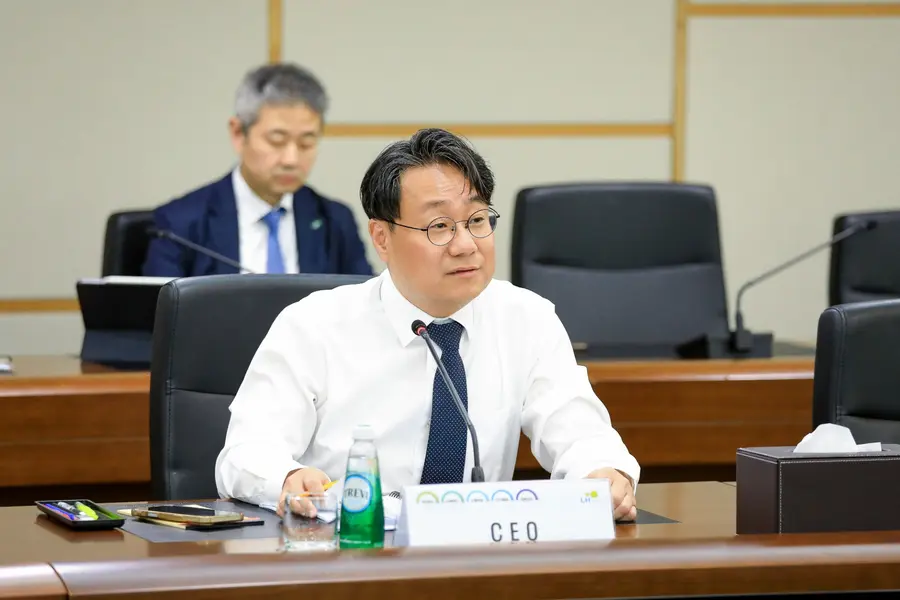 이성훈 LH 사장이 28일 경남 진주 본사서 열린 보상 현안회의에서 발언하고 있다. 출처=LH