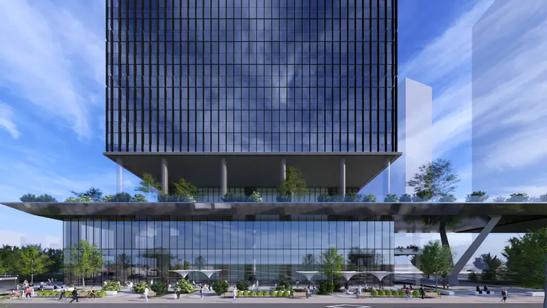 탄천변 건축물 중저층부 도시고원(옥상정원) 투시도. 서울시 제공